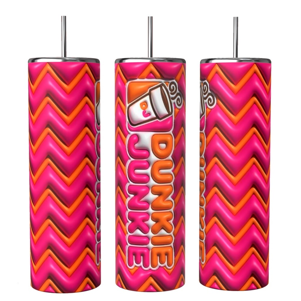 3D Design DUNKIE Junkie Stainless Steel sublimated Tumbler